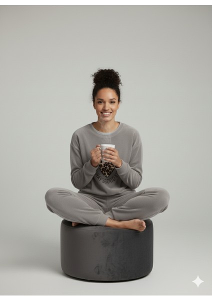 Kışlık Polar Kumaş Uzun Kol Kadın Pijama Takımı fiyatları