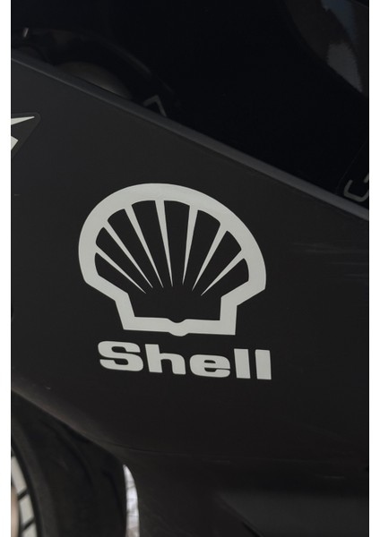 Motor-Araba-Laptop Için Beyaz Shell Sticker ( 8,5CMX10CM) 1 Adet