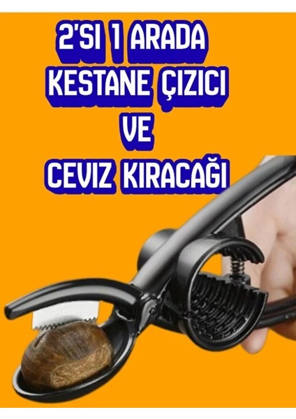 2'si 1 Arada Kestane Çizici ve Ceviz Kıracağı