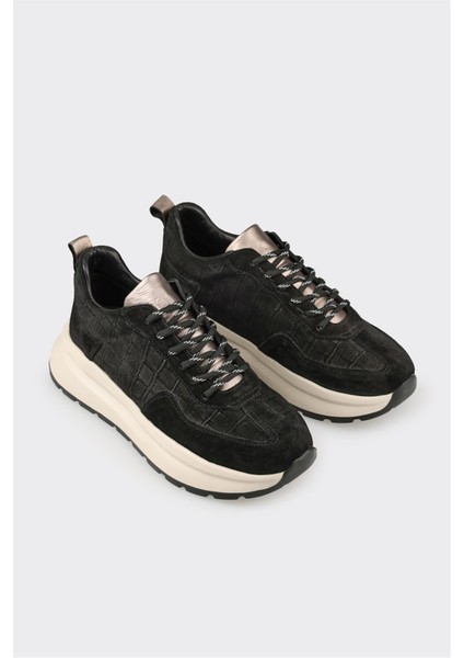 Siyah Deri Kadın Spor Ayakkabı fiyatları