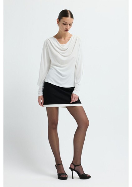 Degaje Yaka Uzun Kol Bluz Kemik 11544687001 modelleri