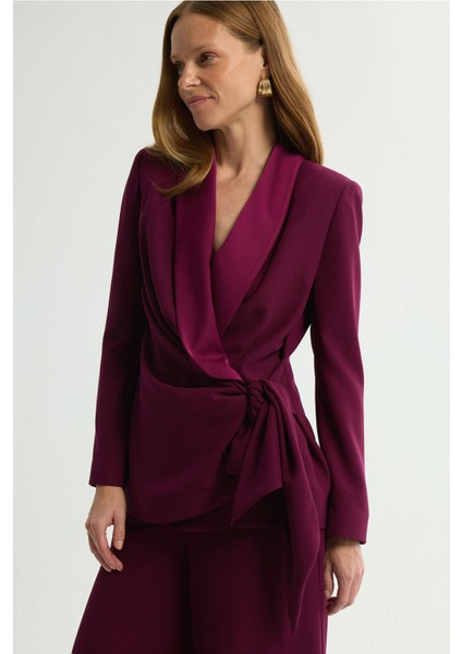 Anvelop Bağlamalı Ceket Murdum 119L9080001 fırsatları