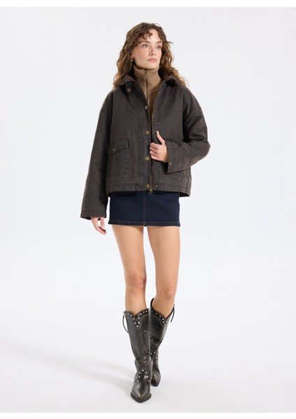 Kahve Kadın Mont J5WL-MNT7152 fiyatları