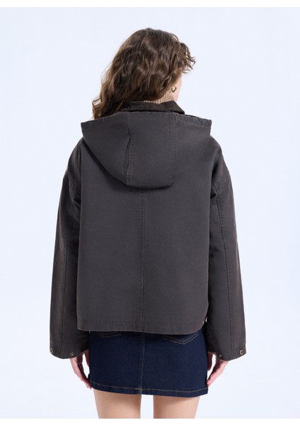 Kahve Kadın Mont J5WL-MNT7152