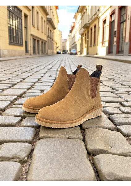 R25-505 Taba Hakiki Deri Tam Ortopedik Kadın Bot
