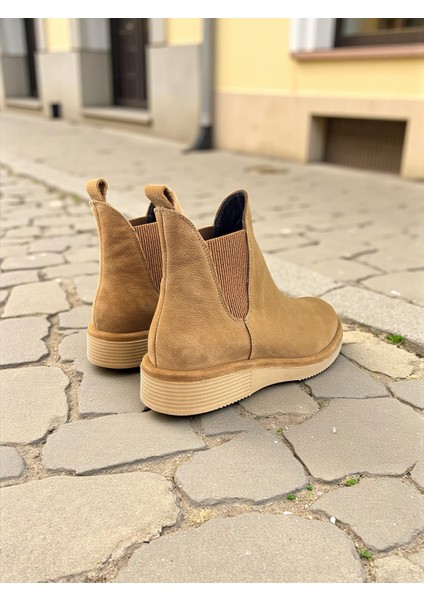 R25-505 Taba Hakiki Deri Tam Ortopedik Kadın Bot modelleri