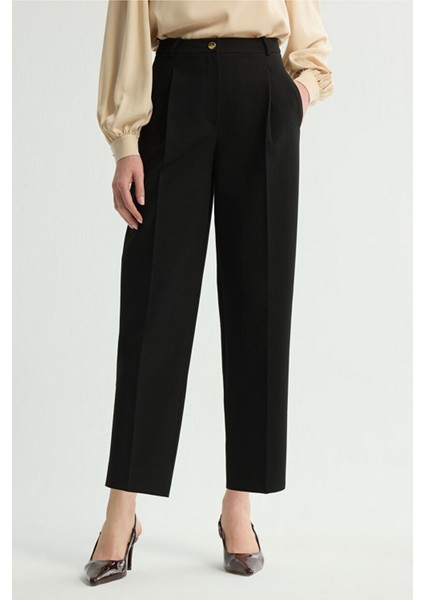 Pileli Cepli Pantolon Siyah 153L9715001 modelleri