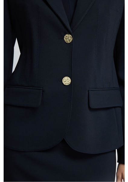 Dikiş Detaylı Ceket Lacivert 11944204001 fiyatları