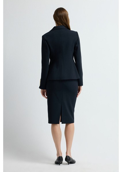 Dikiş Detaylı Ceket Lacivert 11944204001 indirimleri
