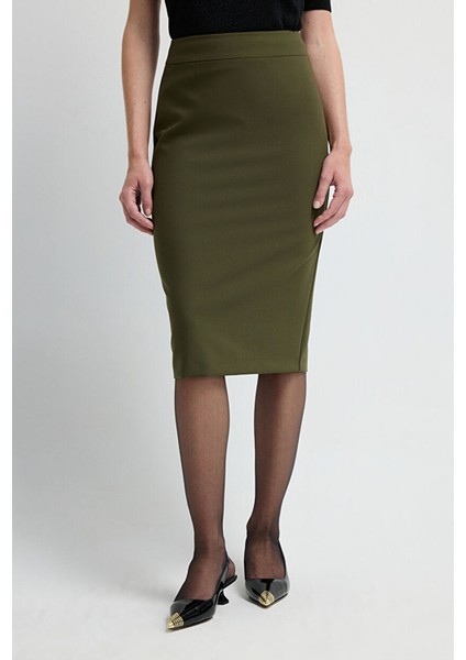 Arkadan Fermuarlı Kalem Etek Haki 12709135117 modelleri