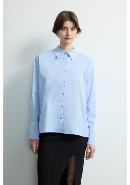 Poplin Gömlek Mavi 130M2234000