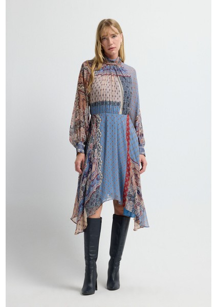 Volanlı Elbise Emp.mavi 12445777000 modelleri