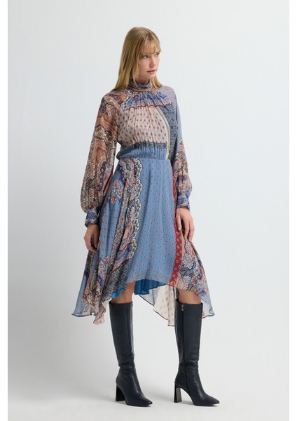 Volanlı Elbise Emp.mavi 12445777000 fırsatları