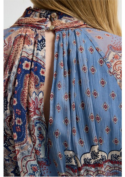 Volanlı Elbise Emp.mavi 12445777000 indirimleri