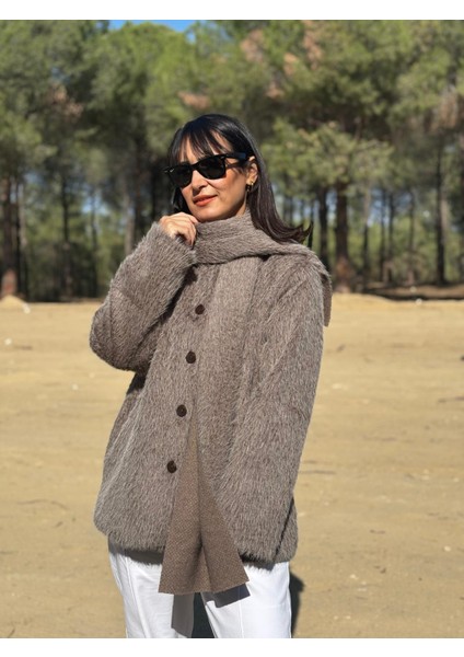 Kahverengi Kürk Atkılı Ceket fiyatları