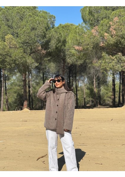 Kahverengi Kürk Atkılı Ceket fırsatları