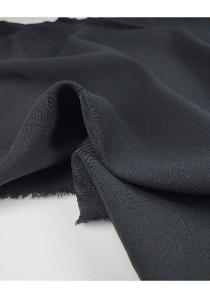 Telalı Siyah Renkte Krep Kumaş (En 140 cm x Boy 220 Cm)