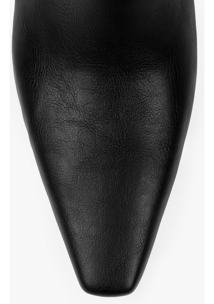 Kadın Noria Siyah Cilt Kısa Topuklu Bot fırsatları