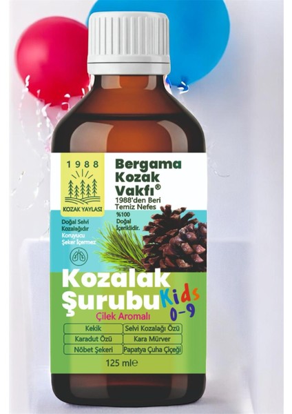 Vakfı Kozalak Şurubu Kids Çocuklar Için Çilek Aromalı 125 ml fırsatları