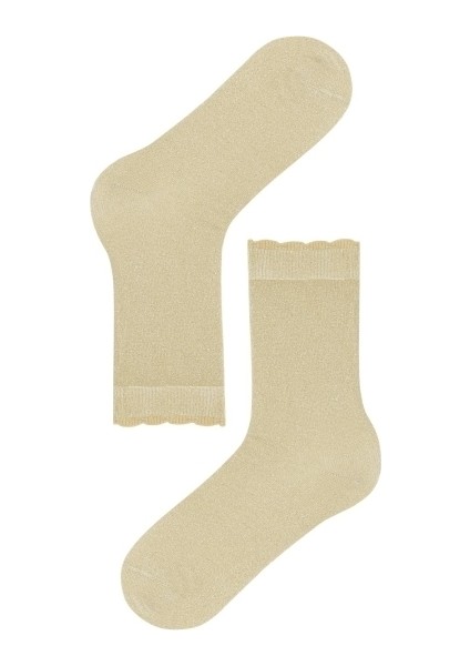 Kadın Shine Soket Çorap Gold modelleri