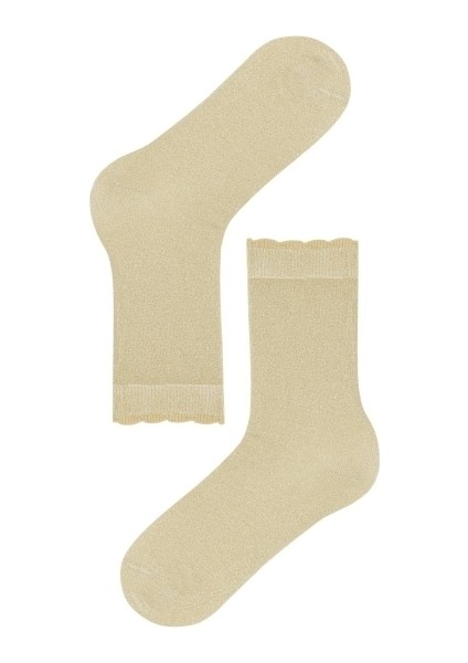 Kadın Shine Soket Çorap Gold fırsatları