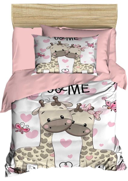 Yenidoğan Kız Bebek Nevresim Takımı &AMP;#37;100 Pamuklu Zürafa fiyatları