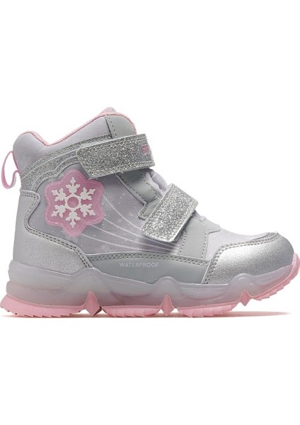 Snowy Kız Çocuk Waterproff Outdoor Işıklı Bot 25K BUCK3034 Gri