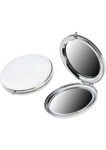 Promosyon Yuvarlak Cep Aynası Gümüş Renk modelleri