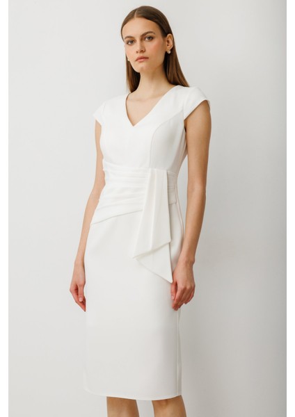 Beli Kuşaklı Midi Boy Gece Elbisesi indirimleri