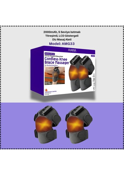 Cordless Knee Brace Massager (Kablosuz Diz Masaj Aleti)