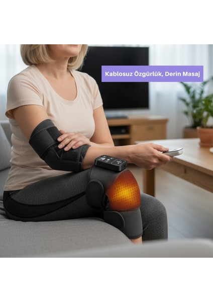 Cordless Knee Brace Massager (Kablosuz Diz Masaj Aleti) indirimleri
