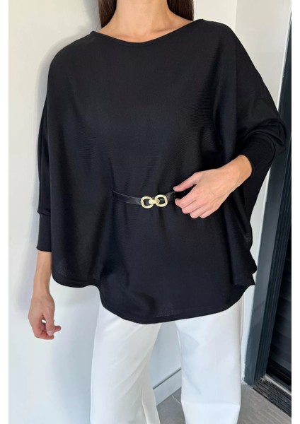 Kadın Kemerli Triko Panço P-00018998 fiyatları