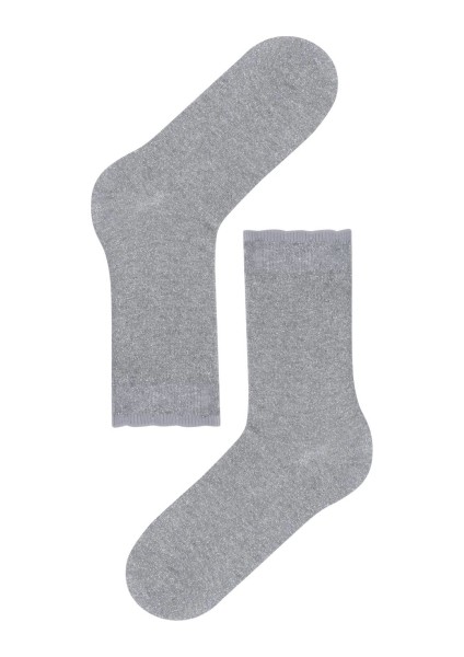 Kadın Shine Soket Çorap Silver fırsatları