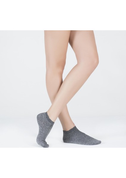 Kadın Shine Patik Çorap Antrasit fiyatları