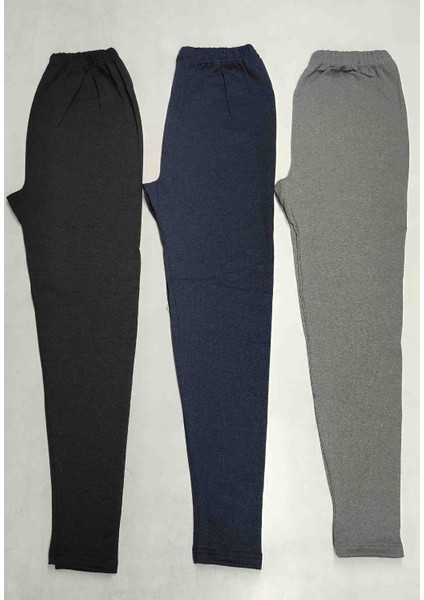 3'lü Içlik Şardonlu Kışlık Tayt