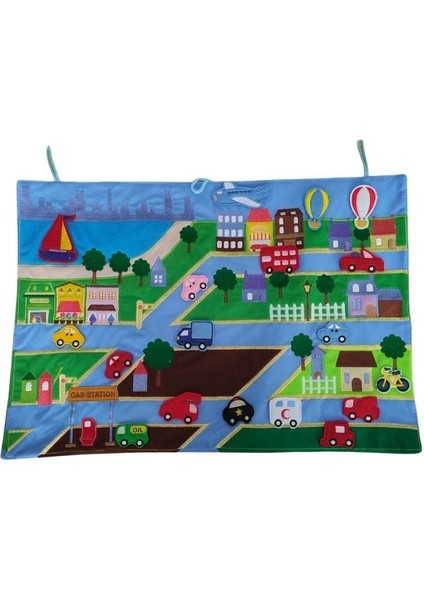 Oyuncak Şehir Hayatı Cırtlı Pano