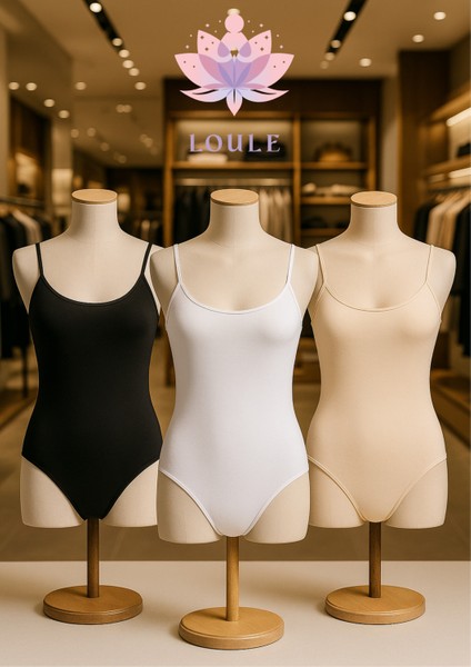 Kadın 3 Adet Likralı & Pamuklu Ip Askı Çıtçıtlı Body LL.IL.249.011