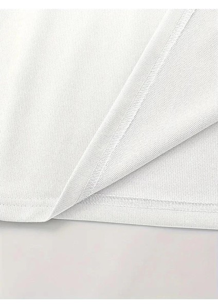 Lb Baskılı Ön Arka Oversize Bisiklet Yaka Kısa Kol T-Shirt - Beyaz fiyatları