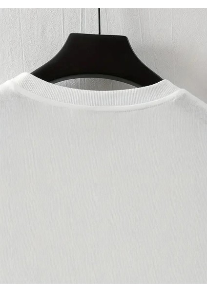 Lb Baskılı Ön Arka Oversize Bisiklet Yaka Kısa Kol T-Shirt - Beyaz fırsatları