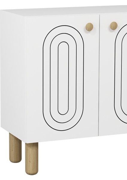 8202-1CT KB150 Konsol, Tv Ünitesi Beyaz-Safirmeşe fırsatları