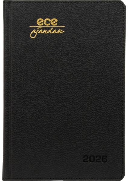 Ece-Kemer Siyah Çizgili Günlük 14X20 2026