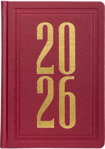 Ece-Aşiyan Bordo Düz 2 Günlük 13X18 2026