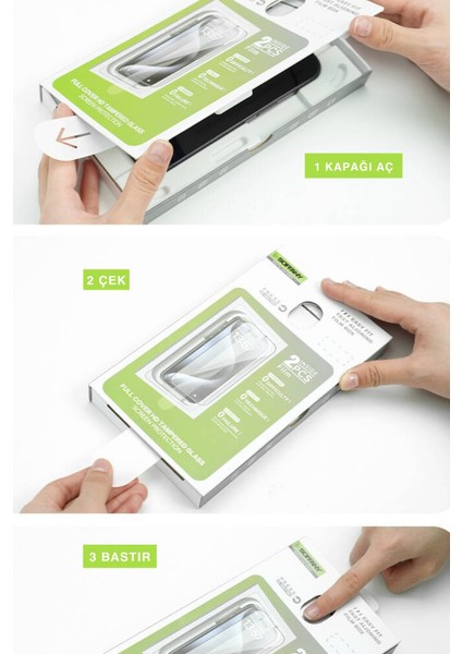 GL079-025 iPhone 14 Pro Max Otomatik Hizalanan 5d Ekran Cam Koruyucu (2 Adet) modelleri