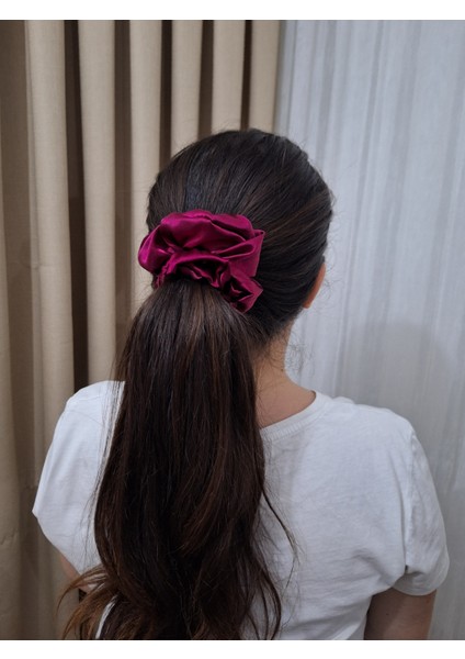 Kadın 3’lü Fiyonk Saç Tokası Seti + Scrunchie Hediyeli - Asil Şarap fırsatları