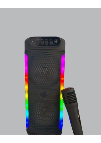 Yüksek Ses Güçlü Kablosuz Hoparlör Karaoke Mikrofonlu - MCT6627-5086 fırsatları