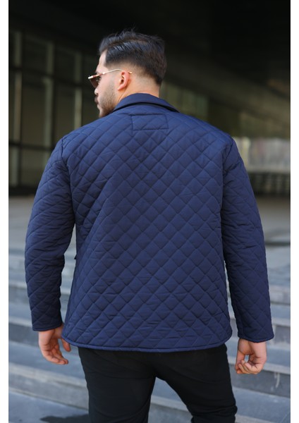 Erkek Çıtçıt Basic Kışlık Kürklü Lacivert Kapitone Mont fırsatları