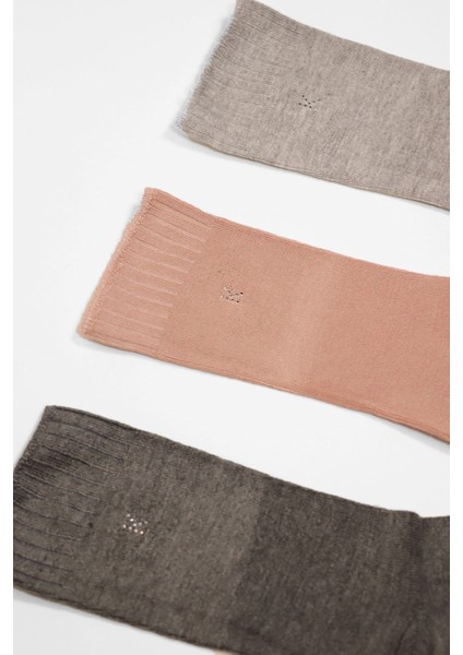 Kadın 3'lü Paket Melissa Modal Soket Çorap Antrasit -Pudra Pembe-Gri Melanj fırsatları
