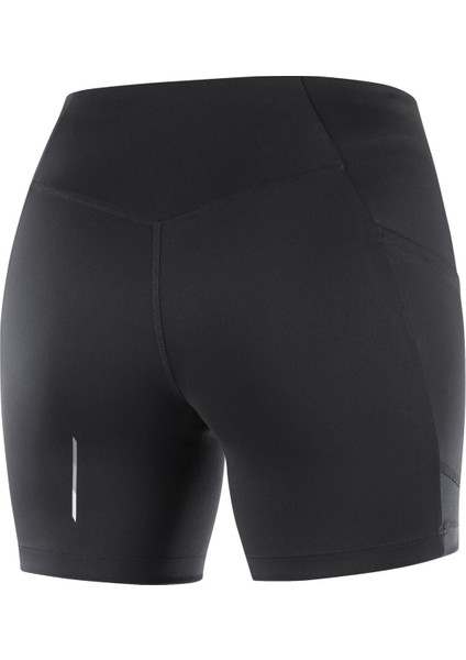 Cross Run Short Tight Kadın Siyah Koşu Taytı