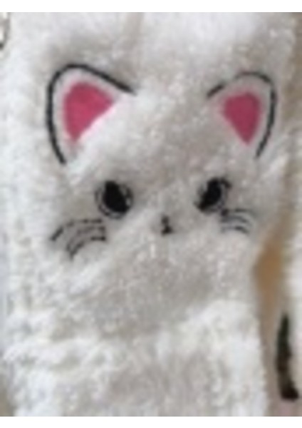 kız Çocuk Peluş Polar Hırka Kapşonlu Fermuarlı Cepli Pembe Beyaz Siyah Mor Gül Kurusu !!!dar Kalıp indirimleri