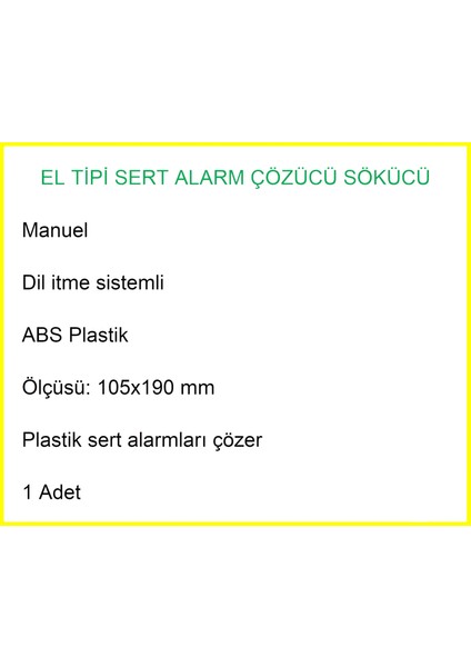 El Tipi Alarm Etiketi Çözücü Sökücü fırsatları